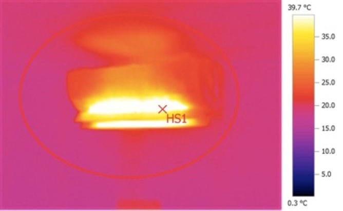 wall-mounted air conditioner thermal image